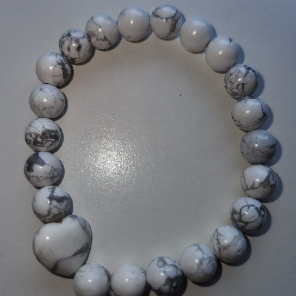 Paparazzi White Marble Bracelet